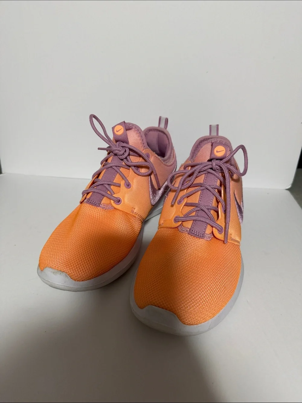 Nike Women’s Orange and Lavender Lightweight Running Sneakers